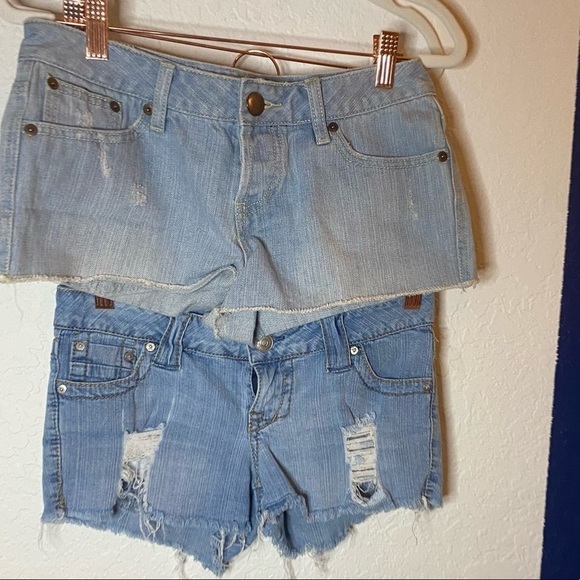 SHORTS, Jean, Cut Off 2 Pair - Picture 2 of 8